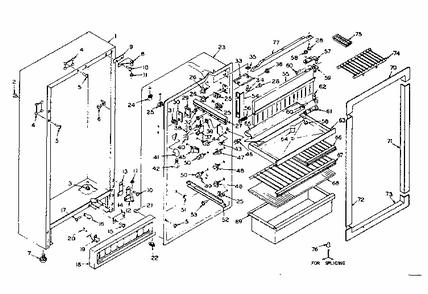 Part Location Diagram of 511346 Whirlpool Refrigerator liner