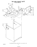 TOP AND CABINET , LITERATURE AND OPTIONAL Diagram and Parts List for LA6058XSW0  Whirlpool Washer