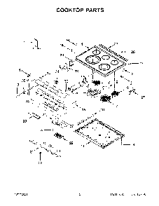Cooktop Parts Diagram and Parts List for YKSEG700EBS4  KitchenAid Range