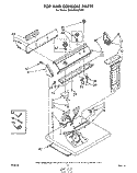 TOP AND CONSOLE , MISCELLANEOUS Diagram and Parts List for 3LG5701XPW0  Whirlpool Dryer