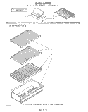 SHELF Diagram and Parts List for ET14JMXMWR6  Whirlpool Refrigerator