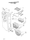 FREEZER LINER Diagram and Parts List for 4KSRS27CHT01  KitchenAid Refrigerator
