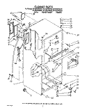 CABINET Diagram and Parts List for RT18DKXWW02  Roper Refrigerator