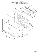 DOOR, LIT/OPTIONAL Diagram and Parts List for FGP337GN1  Roper Range