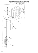 POWERSCREW AND RAM Diagram and Parts List for GC900QPLB0  Whirlpool Trash Compactor