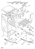 LINER Diagram and Parts List for ET17JKYJN00  Whirlpool Refrigerator