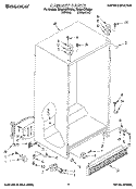 CABINET Diagram and Parts List for TS25AQXBW00  Estate Refrigerator