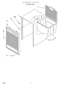 CABINET, LIT/OPTIONAL Diagram and Parts List for D30A1  Whirlpool Dehumidifier
