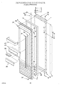 REFRIGERATOR DOOR Diagram and Parts List for KSSS42MDX05  KitchenAid Refrigerator