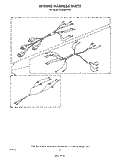 WIRING HARNESS Diagram and Parts List for RF3000XVW2  Whirlpool Range