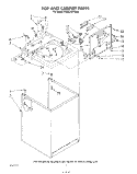 Part Location Diagram of 63432 Whirlpool Top (Almond)