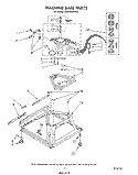 MACHINE BASE Diagram and Parts List for LA8400XWF0  Whirlpool Washer