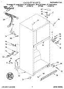 CABINET Diagram and Parts List for ET16JMXBW01  Whirlpool Refrigerator