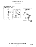 WATER SYSTEM, LITERATURE AND OPTIONAL Diagram and Parts List for 6LA6300XTW0  Whirlpool Washer
