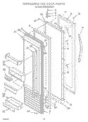 REFRIGERATOR DOOR Diagram and Parts List for KSSC36MHS00  KitchenAid Refrigerator