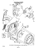 SECTION Diagram and Parts List for KEYE664WPL0  KitchenAid Dryer