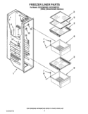 FREEZER LINER PARTS Diagram and Parts List for ISC23CNEXW01  Whirlpool Refrigerator