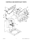 Part Location Diagram of W10448571 Whirlpool PANEL-CNTL