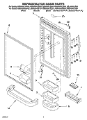 REFRIGERATOR DOOR PARTS Diagram and Parts List for KBLA22KLSS01  KitchenAid Refrigerator