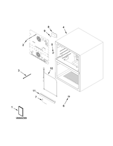 Part Location Diagram of W10741575 Whirlpool Use and care guide