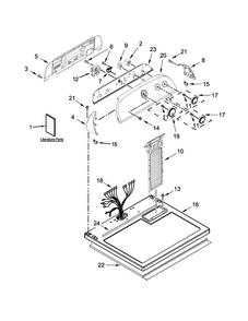 Part Location Diagram of W10692606 Whirlpool PANEL-CNTL