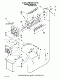 ICEMAKER PARTS Diagram and Parts List for KBFO42FTX04  KitchenAid Refrigerator