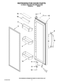 REFRIGERATOR DOOR PARTS Diagram and Parts List for 5WSC20CAYY00  Whirlpool Refrigerator