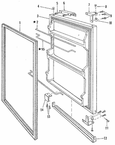 Part Location Diagram of 2240013A Whirlpool Hinge