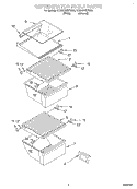 REFRIGERATOR SHELF Diagram and Parts List for ED22GWXFW03  Whirlpool Refrigerator