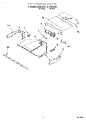 TOP VENTING, OPTIONAL Diagram and Parts List for KEBS278DWH1  KitchenAid Wall Oven