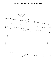 03 - Door And Vent Door Parts Diagram and Parts List for MMMF6030PW00  Whirlpool Microwave