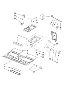Interior And Ventilation Parts Diagram and Parts List for MH2175XSB0  Whirlpool Microwave
