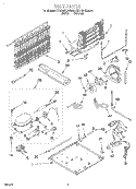 UNIT Diagram and Parts List for KTRP20KDWH04  KitchenAid Refrigerator
