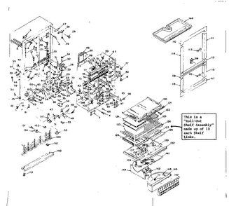 Cabinet Parts Diagram and Parts List for 106R14GIMY  Kenmore Refrigerator