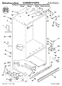 CABINET, LITERATURE Diagram and Parts List for KBRS36FKW01  KitchenAid Refrigerator
