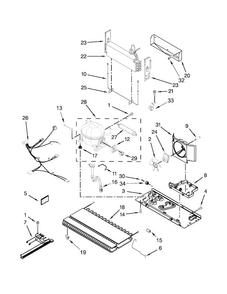 Unit Parts Diagram and Parts List for WRB329DFBB00  Whirlpool Refrigerator