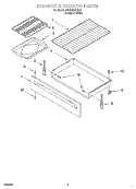 DRAWER AND BROILER Diagram and Parts List for 4RF302BXGQ1  Whirlpool Range