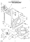 SECTION Diagram and Parts List for LEV6634BN1  Whirlpool Dryer
