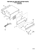 TOP GRILLE AND UNIT COVER PARTS Diagram and Parts List for KSSC48QMS01  KitchenAid Refrigerator