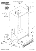 CABINET, LITERATURE Diagram and Parts List for SS27AQXHW00  Whirlpool Refrigerator