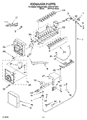 ICEMAKER Diagram and Parts List for KSSC48FKB01  KitchenAid Refrigerator