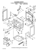 CHASSIS PARTS Diagram and Parts List for YWFE361LVB1  Whirlpool Range