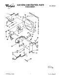 AIR FLOW AND CONTROL Diagram and Parts List for AD0302XZ1  Whirlpool Dehumidifier