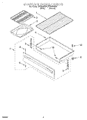 DRAWER & BROILER Diagram and Parts List for RF3020XEW1  Whirlpool Range