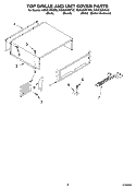 Part Location Diagram of 8201576 Whirlpool GRILL-UPPR