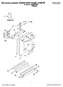 DOOR AND PANEL PARTS Diagram and Parts List for KUDX03FTSS2  KitchenAid Dishwasher