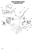 OVEN INTERIOR Diagram and Parts List for MT4078SKQ0  Whirlpool Microwave