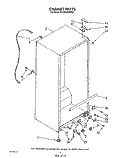 CABINET Diagram and Parts List for EV190NXWW02  Whirlpool Freezer