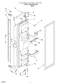 FREEZER DOOR Diagram and Parts List for KSRB22QDBL00  KitchenAid Refrigerator
