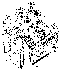 Top Section And Outer Body Diagram and Parts List for 1553567390  Kenmore Range